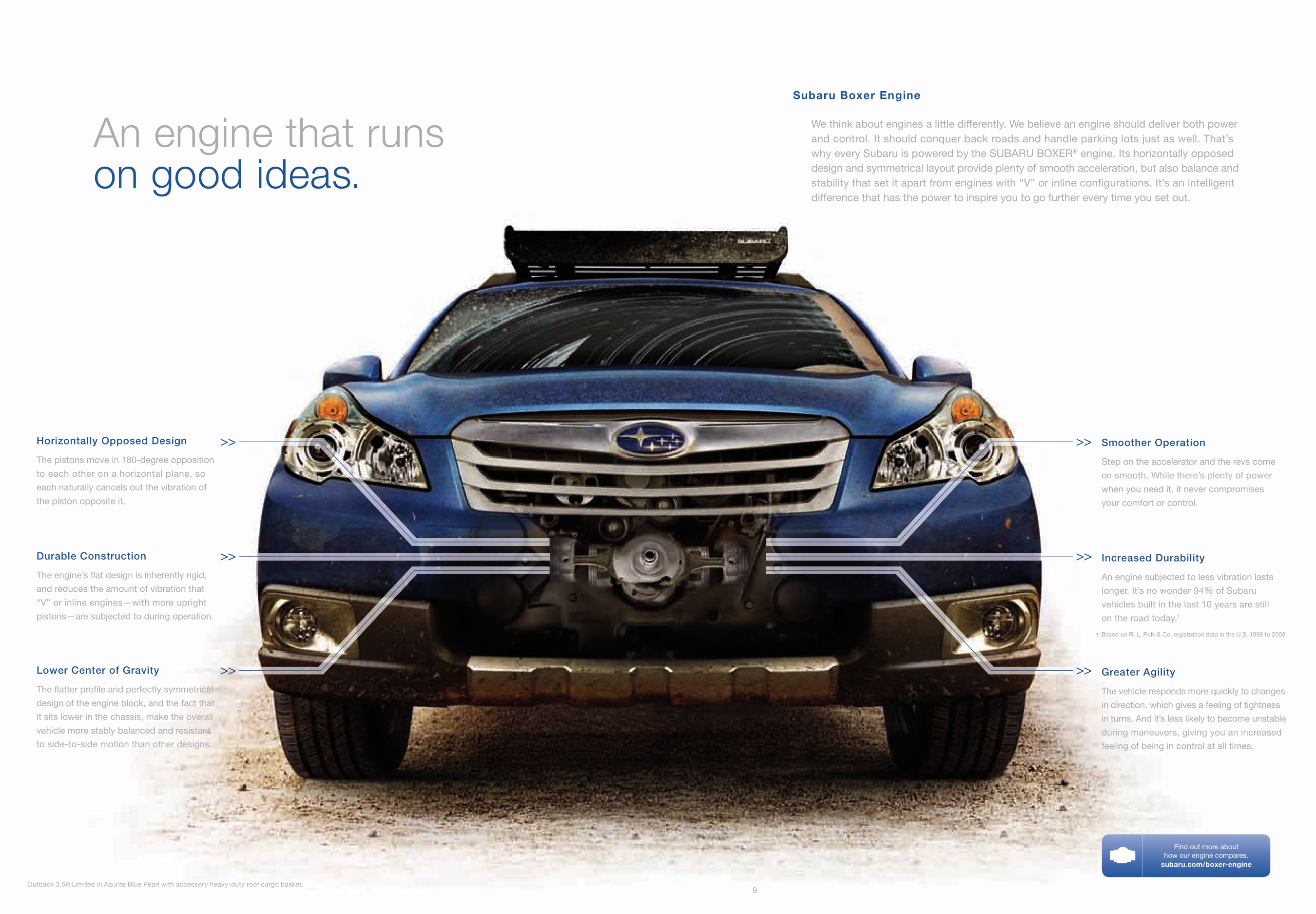 2010 Subaru Outback Brochure Page 1